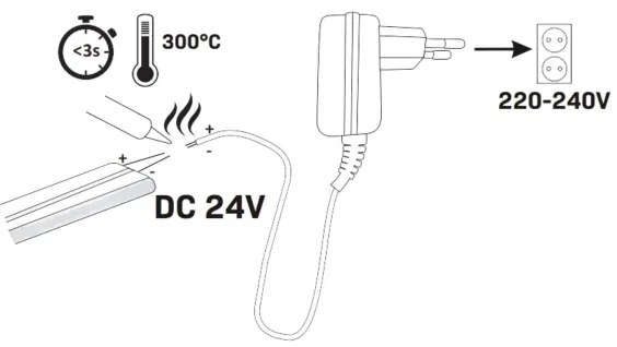Banda LED NEON 5m LED/30W/24V verde IP65