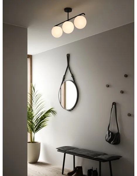 Lustră pe tijă Nordlux GRANT 3xE14/25W/230V negru