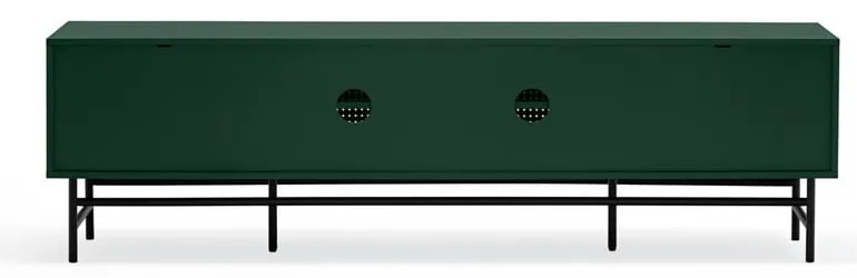 Comodă TV Teulat Punto, negru-verde