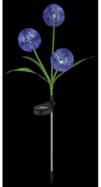 Corp de iluminat LED solar Globo 33599P SOLAR 3xLED/0,06W/3V 5000K IP44 mov