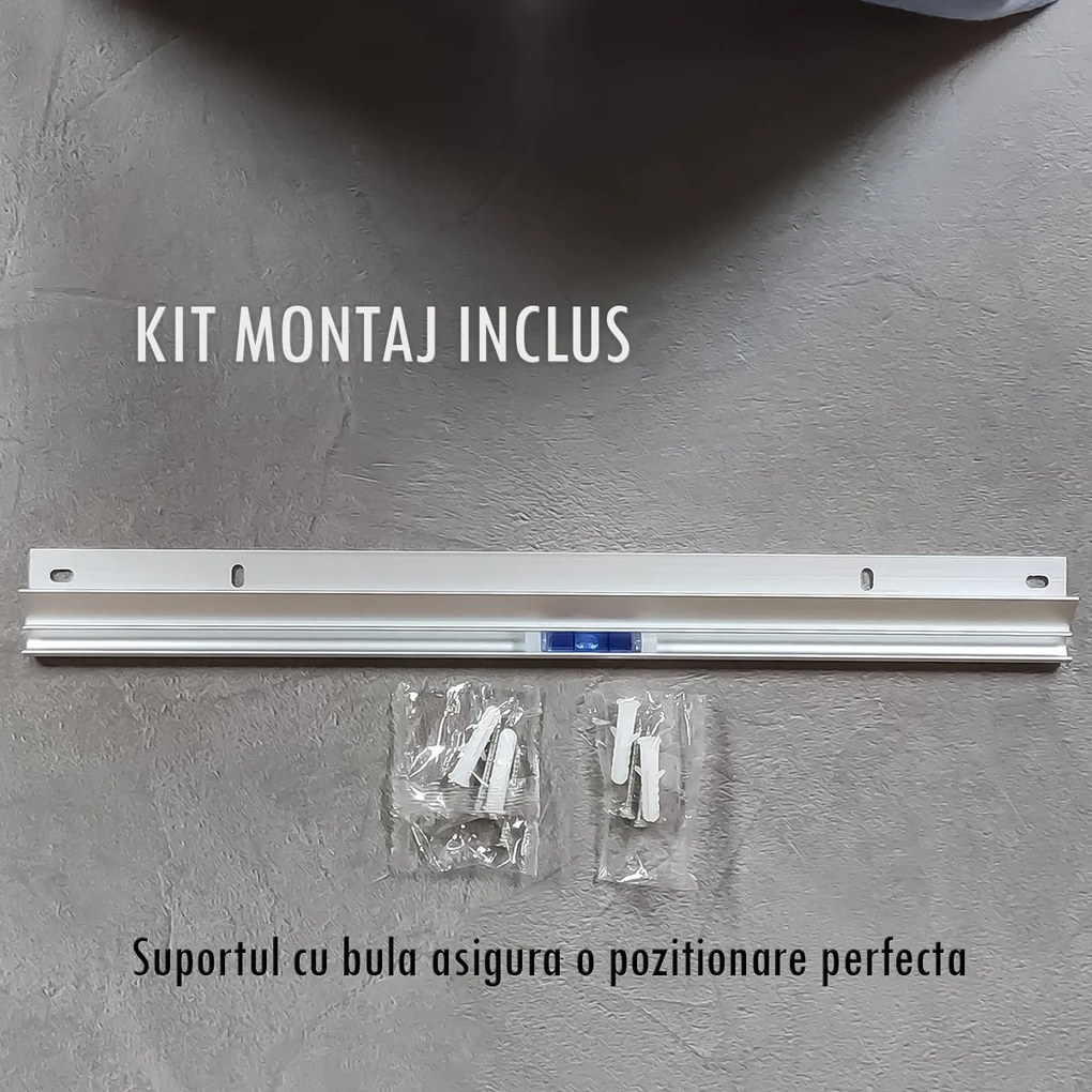 Oglinda baie, sistem iluminare LED, IP44, 100x70cm, D4230, Dezaburire, Touch, Ceas