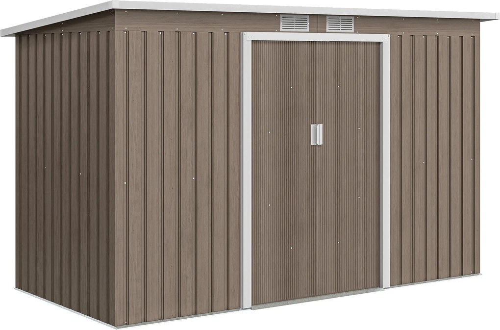 Outsunny Casuta pentru unelte de gradina, 277x130x173cm, verde | Aosom Romania