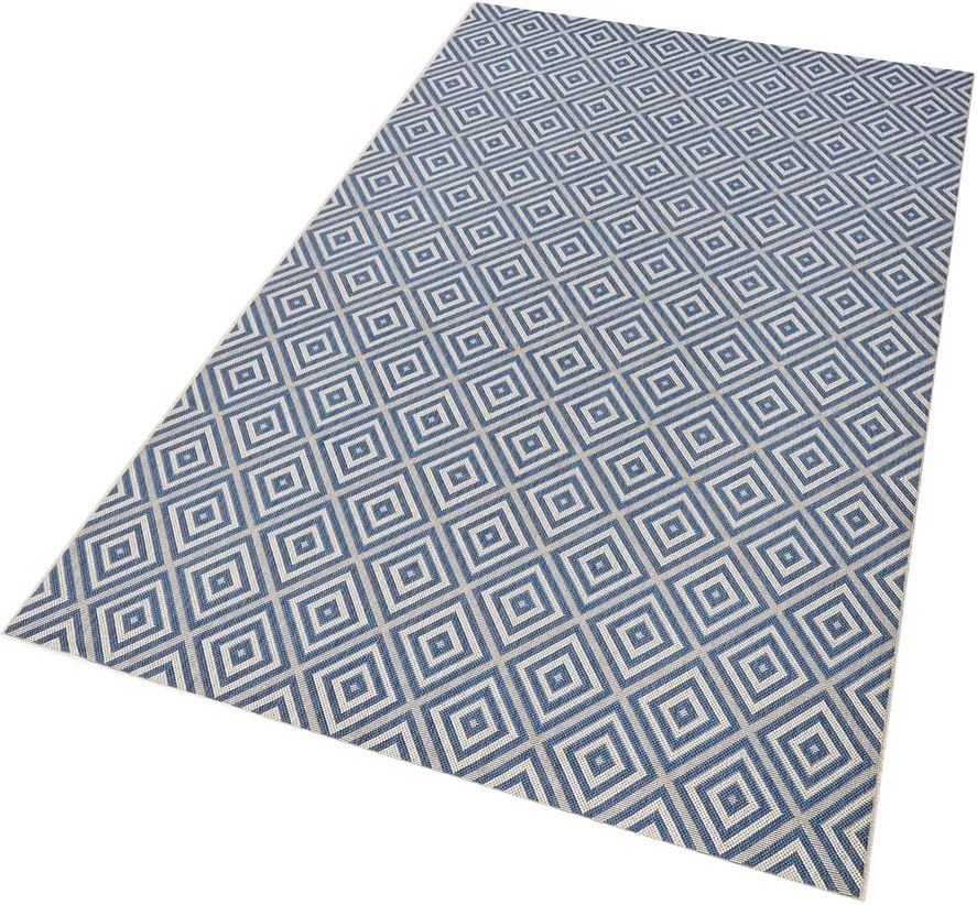 Covor de exterior NORTHRUGS Karo, 200 x 290 cm, albastru