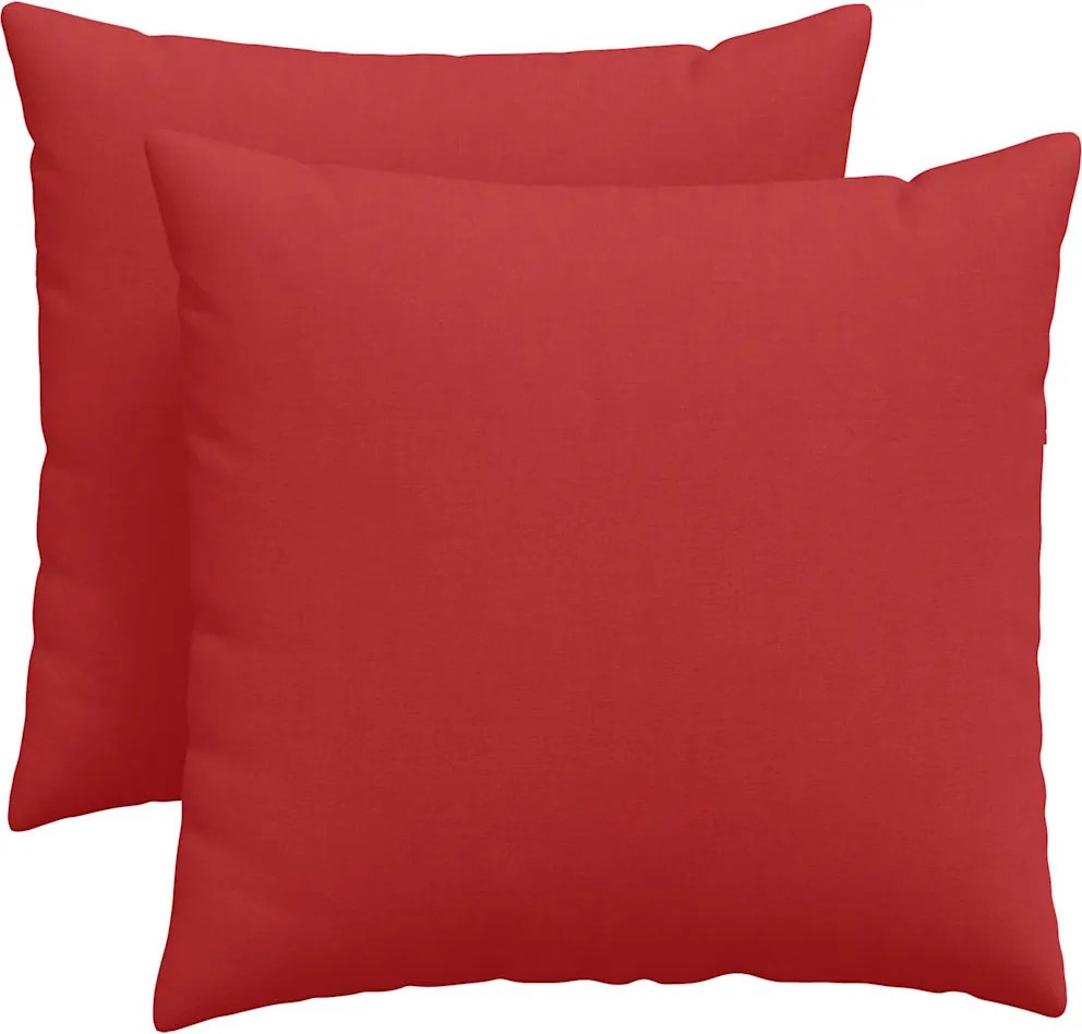 vidaXL Perne pentru canapea 2 pcs Roșu 50 x 50 cm țesătură