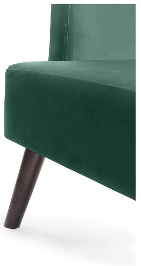 Fotoliu verde mentă wing cu tapițerie din catifea Noemye – Bonami Selection