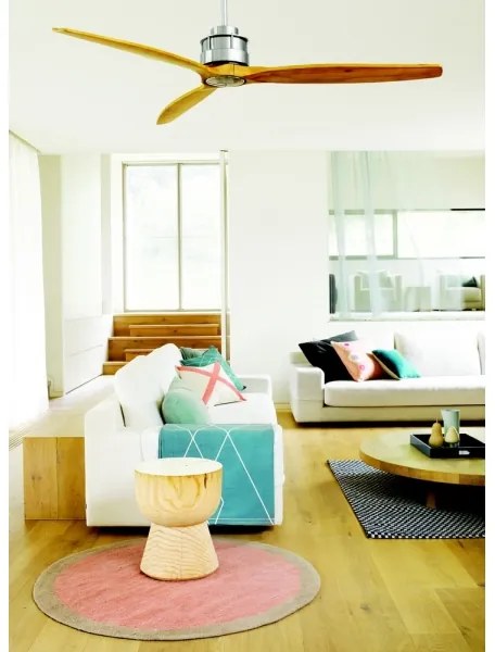 Ventilator de tavan Lucci air 210506 AIRFUSION AKMANI paulovnia/maro + telecomandă