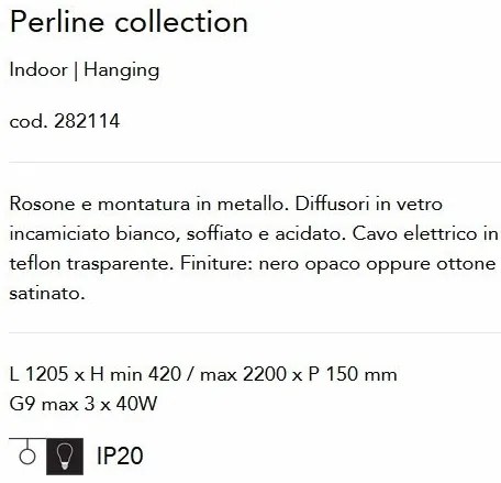 Lustra / Pendul design modern Perline sp3 alama