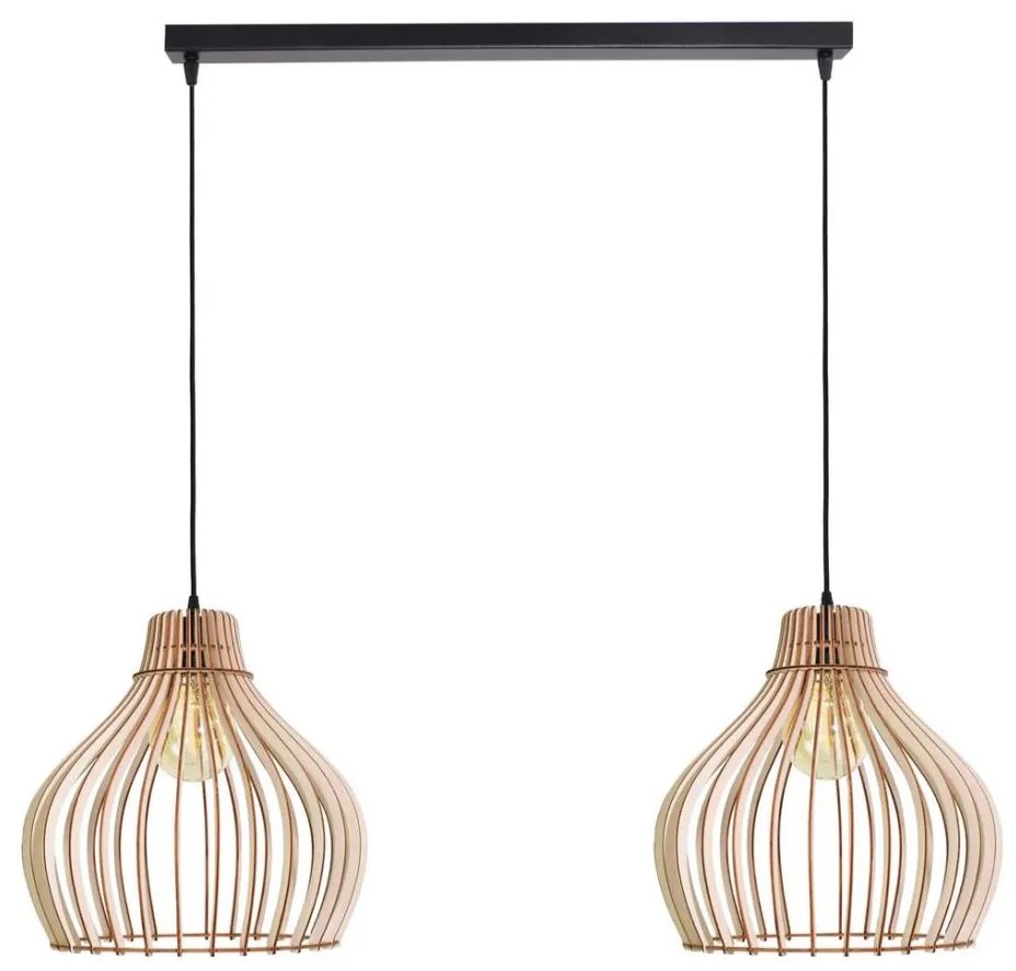 Candelabru pe cablu BARREL 2xE27/24W/230V