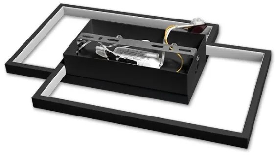 Plafonieră LED dimabilă 45W/230V 3000-6500K, negru, cu telecomandă