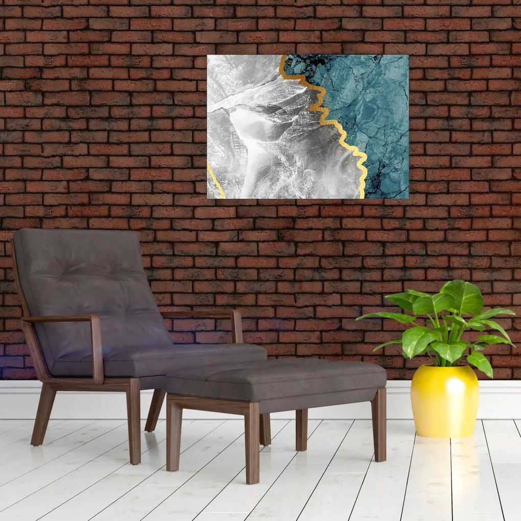 Tablou pe sticlă - Marmură (70x50 cm)