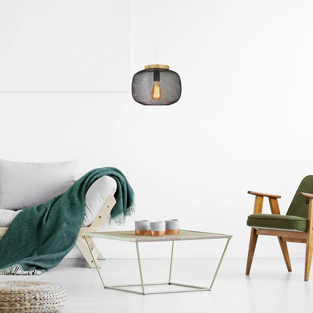 Lustra / Pendul design nordic scandinav Rupert negru