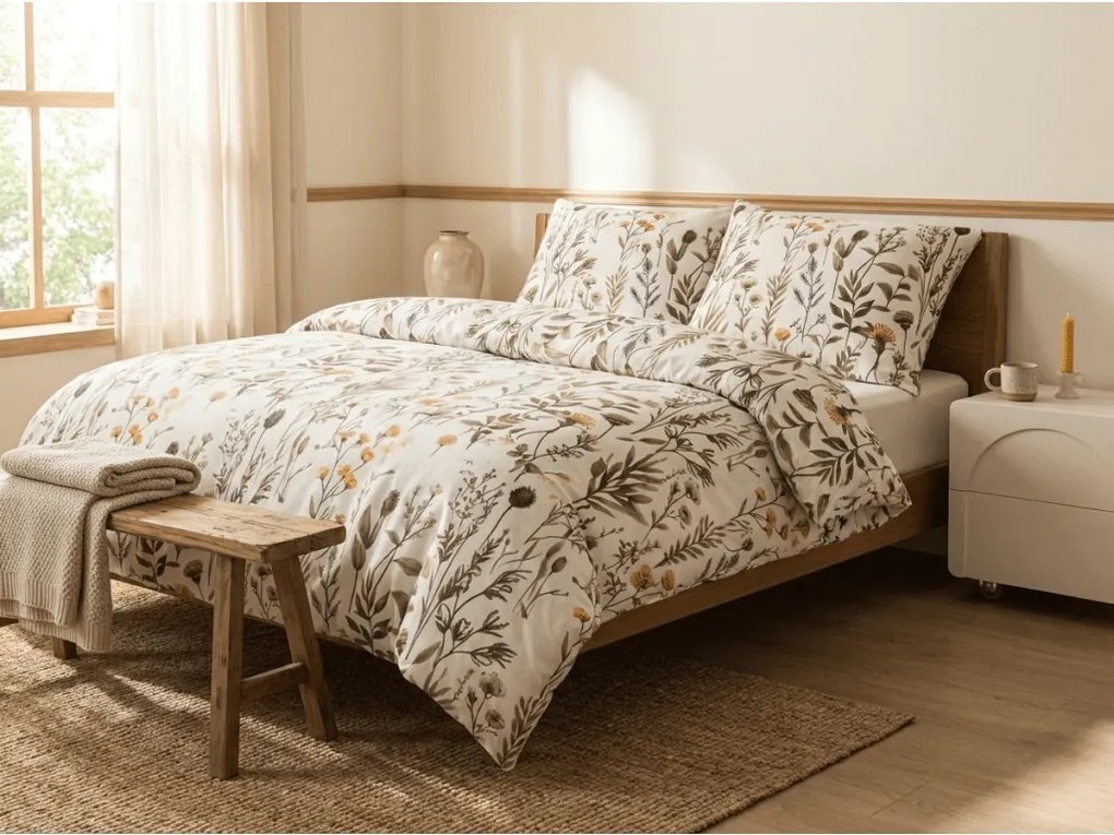 Lenjerie de pat din microflanel LUNELISE colorata Dimensiune lenjerie de pat: 2 buc 70 x 90 cm | 200 x 220 cm