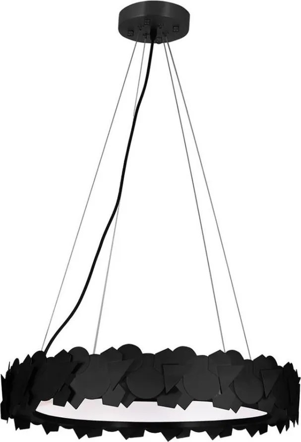 Lustră SOHO LED suspendată pe cablu, 24W/230V, negru