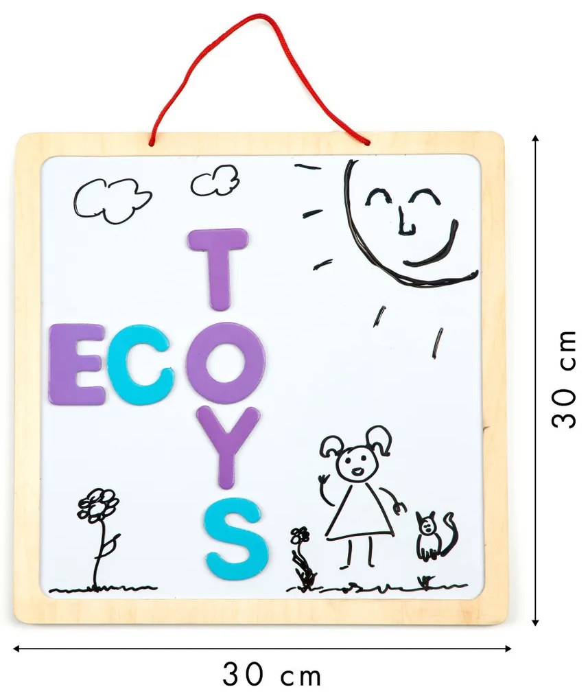 Tablă magnetică educațională cu litere 3in1