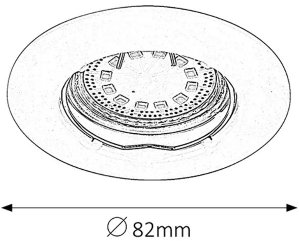 Rabalux 1048 - SET 3x Corp de iluminat tavan fals LITE 3xGU10-LED/3W/230V