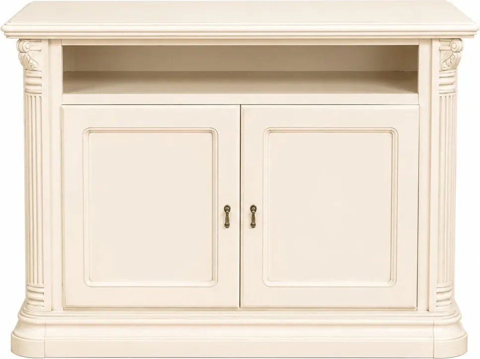 Comodă lemn masiv Briston, 117 × 51 × 84 cm