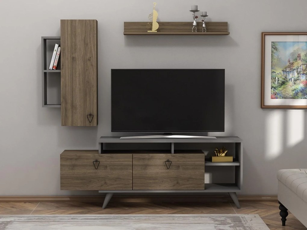 Mobilier living Kisamo 3 (Nuc + antracit) . 1095644