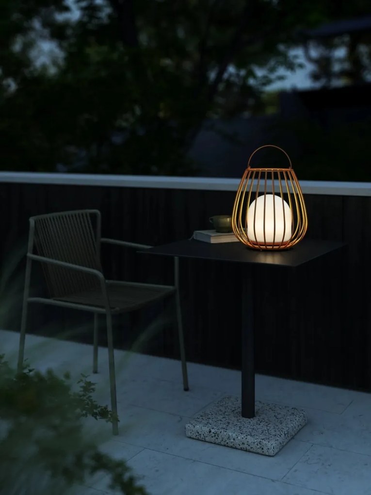 Lampa LED portabila pentru exterior solara cu baterii Jim To-Go galben