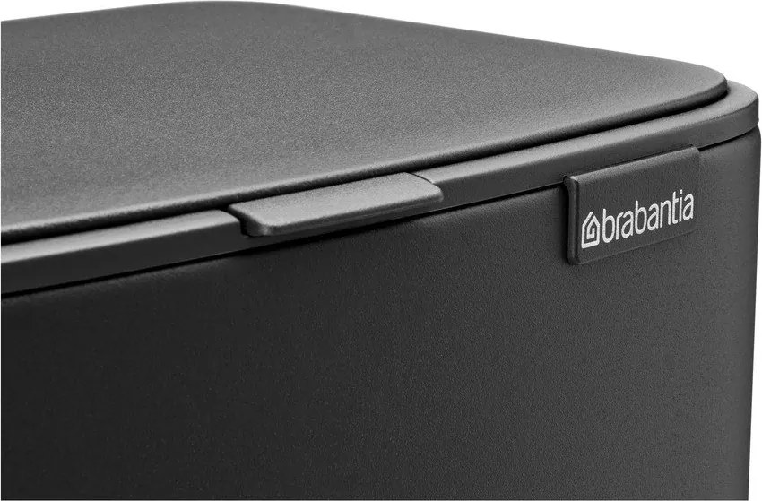 Coș de gunoi gri închis cu pedală din oțel 12 l Bo – Brabantia