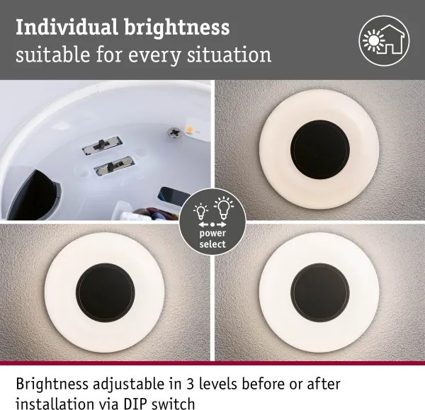 Paulmann 94955 - Aplică de perete pentru exterior LED/20,5W IP65, reglabilă AUREVA 230V