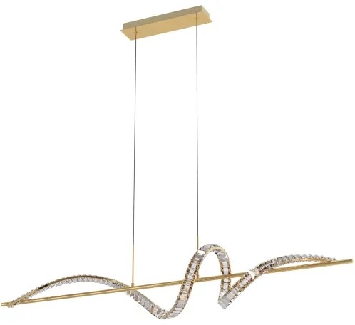 Lustră LED pe cablu Zuma Line MD3170-1-3GT ATHESA LED/24,5W/230V 2700-6000K + telecomandă