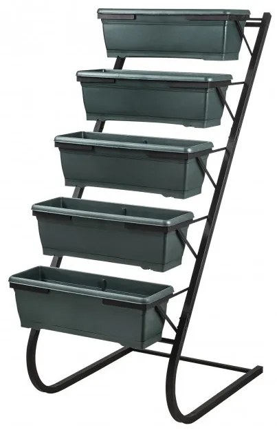 Raft pentru Flori RS-1 Dark Green-Negru