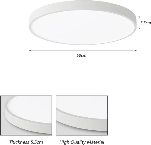 Brilagi - Lampă LED de tavan POOL LED/60W/230V 3000/4000/6000K 50 cm albă