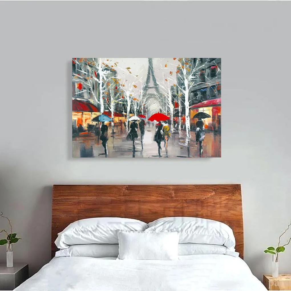 Tablou Canvas - Plimbare in Paris 80 x 125 cm