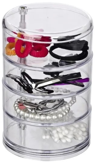 WENKO 20990100 - Organizator TOWER 11,5 x 17,5 cm, transparent