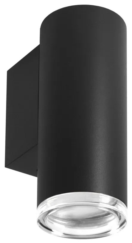 Aplica de perete pentru baie TURYN LED RGBW reglabilă 1xGU10/6,5W/230V IP44 neagră