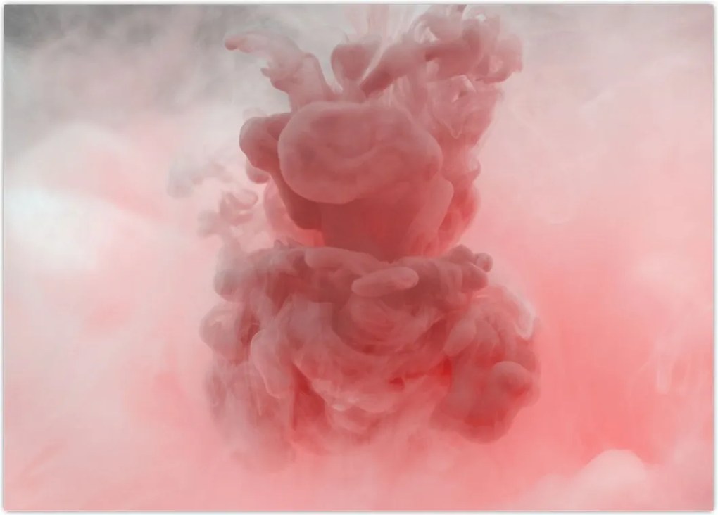 Tablou - Fum roșu (70x50 cm)