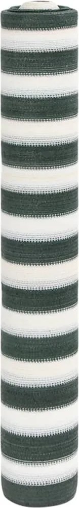 vidaXL Plasă protecție intimitate, verde/alb, 1,5x10 m, HDPE, 150 g/m²