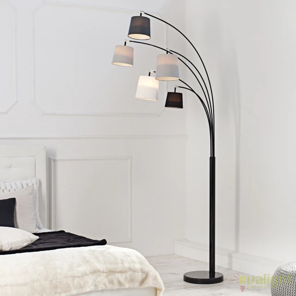 Lampadar, lampa de podea cu 5 surse de lumina Levels