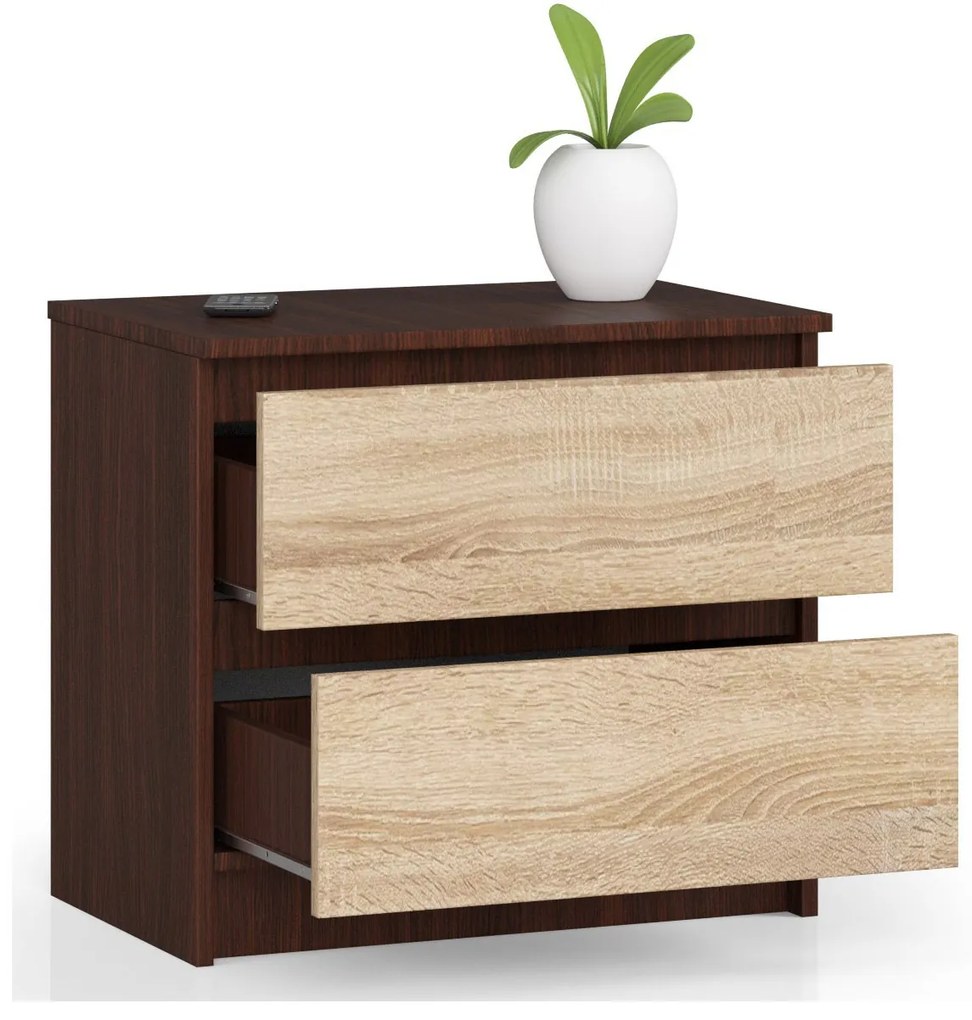 Noptieră Kalista (wenge + Stejar sonoma). 1069379