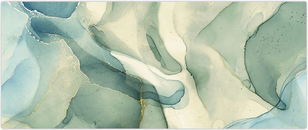 Tablou - Abstract cerneală 3 (120x50 cm)