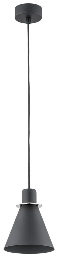 Pendul modern design retro Beverly negru/crom