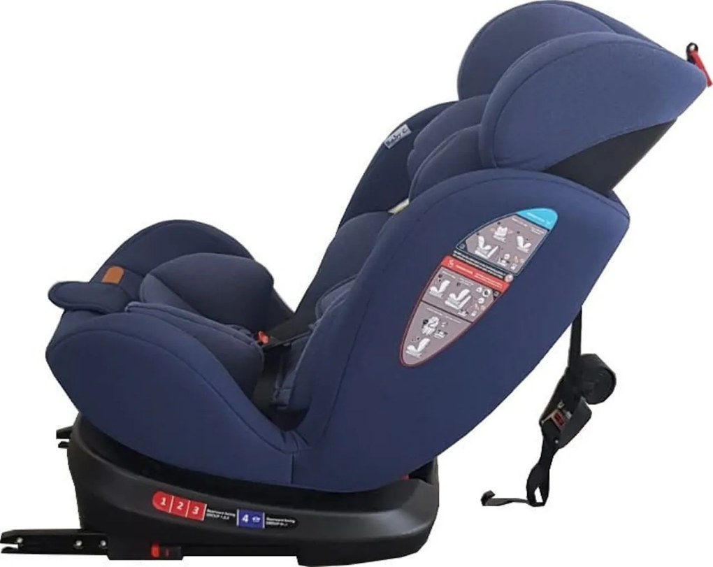 Scaun Auto cu Isofix NOVOKIDS™ Safety Seat 7000, Cu rotire 360 grade, 0-36 kg, Tetiera reglabila pe inaltime, Omologare R-129 i-Size, Transformabil