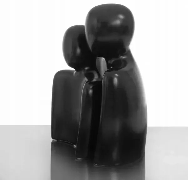 Decorațiune de masă, 20 x 5,5 x 14,5 cm, neagră