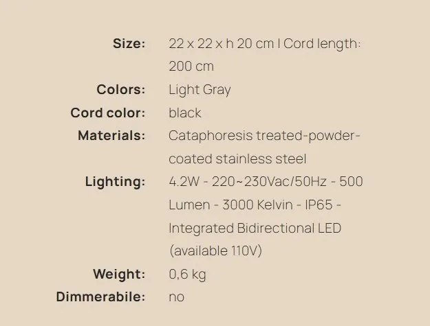 Corp de iluminat LED exterior, IP65, BANG STEP LIGHT SMALL Corten