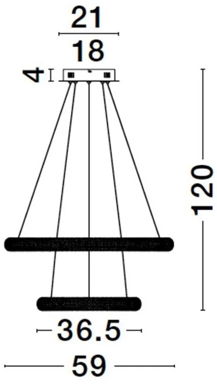 Lustra LED suspendata design modern MEDORA 41,5W