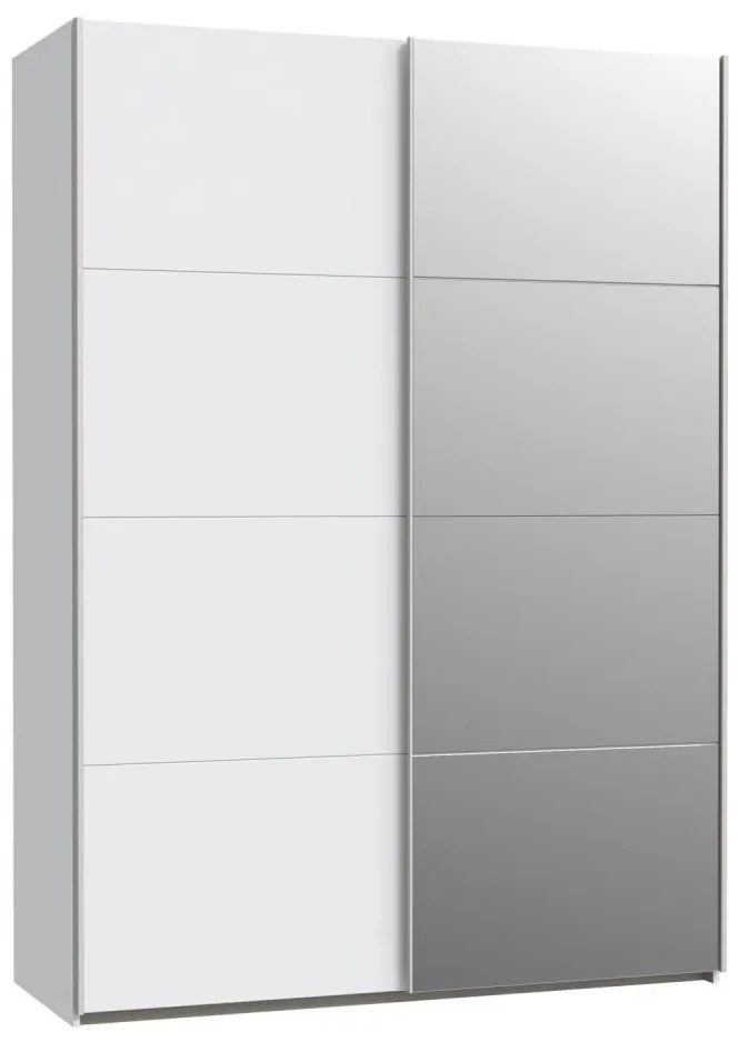 Dulap cu oglindă KARO, 150 x 210 cm, alb