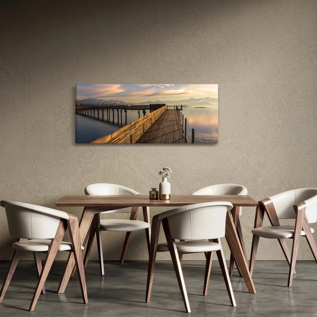 Tablou - e malul lacului Obersee (120x50 cm)