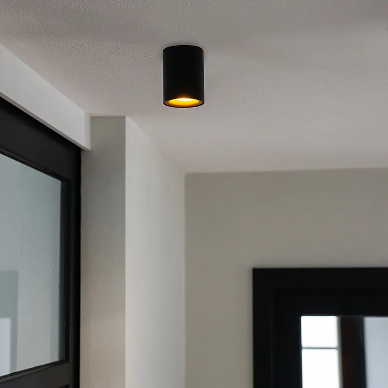 Spot inteligent negru cu auriu incl. Sursă de lumină GU10 WiFi - Ronda