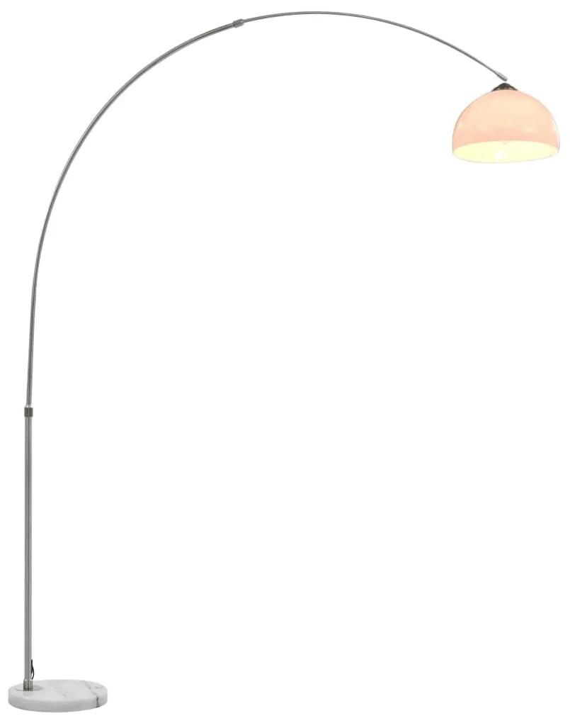 vidaXL Lampă arcuită, argintiu, 200 cm, 60 w, e27