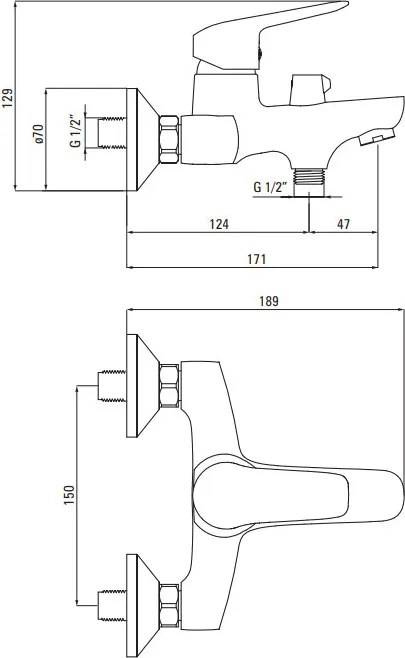 Robinet cada din seria Boro BMO_010M