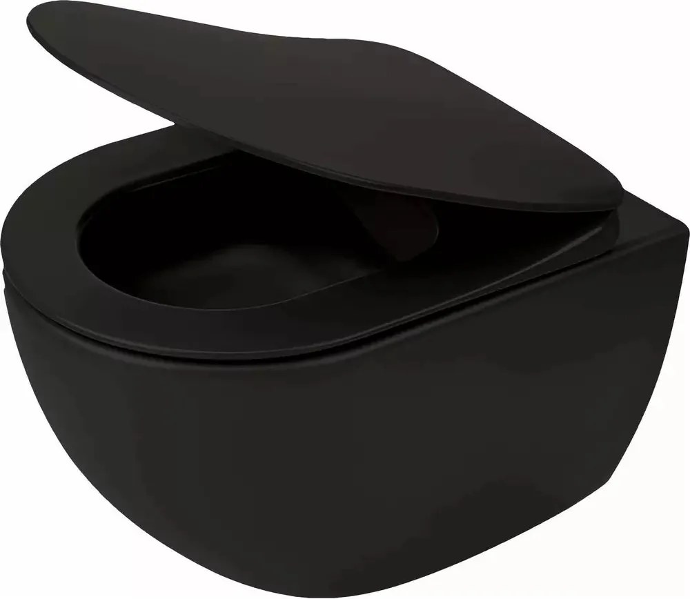 Vas WC suspendat Deante Peonia Zero negru mat