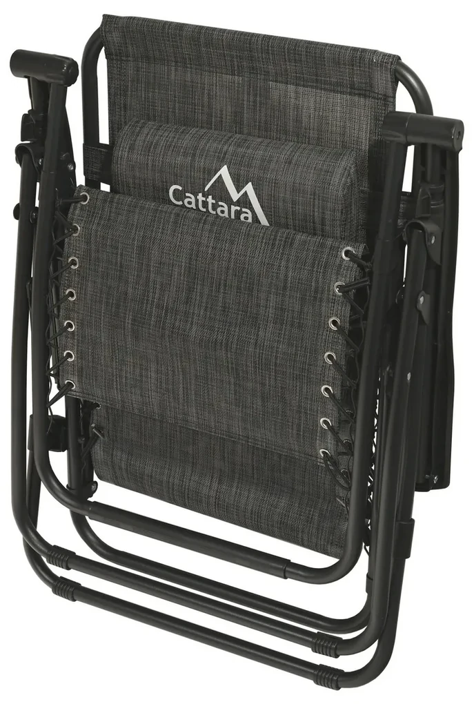 Cattara 13520 Șezlong pliabil Alicante, antracit,150 x 66 cm