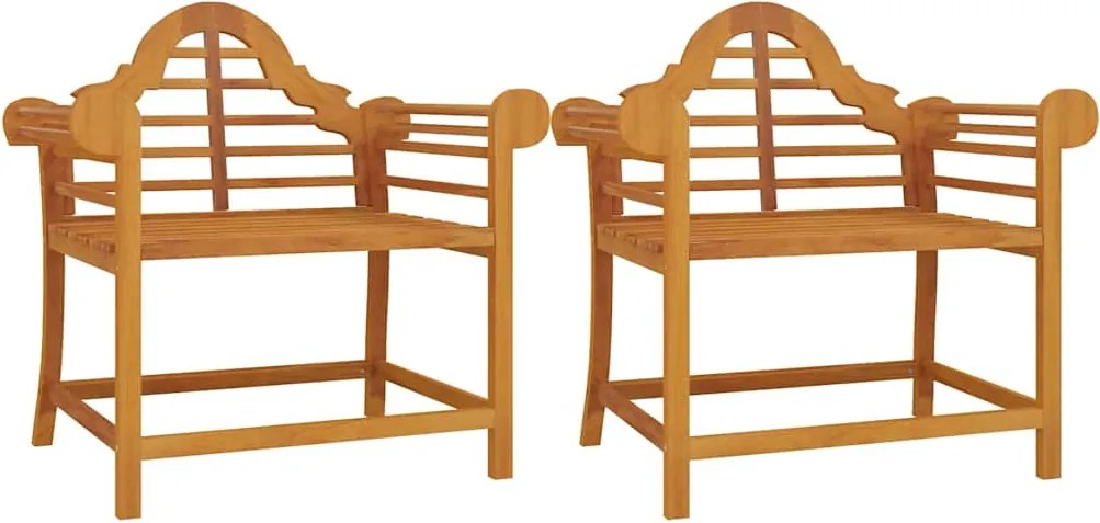 vidaXL Scaune de grădină, 2 buc., 91x62x94 cm, lemn masiv de tec