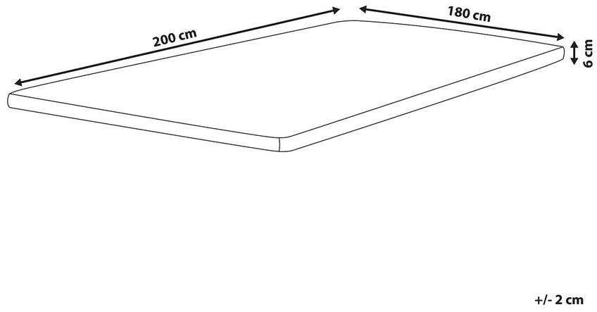 Husă pentru saltea 200x180 cm Conby (alb). 1011151