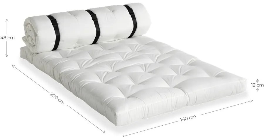 Canapea extensibilă adecvată pentru exterior Karup Design Design OUT™ Buckle Up Dark Grey, gri închis